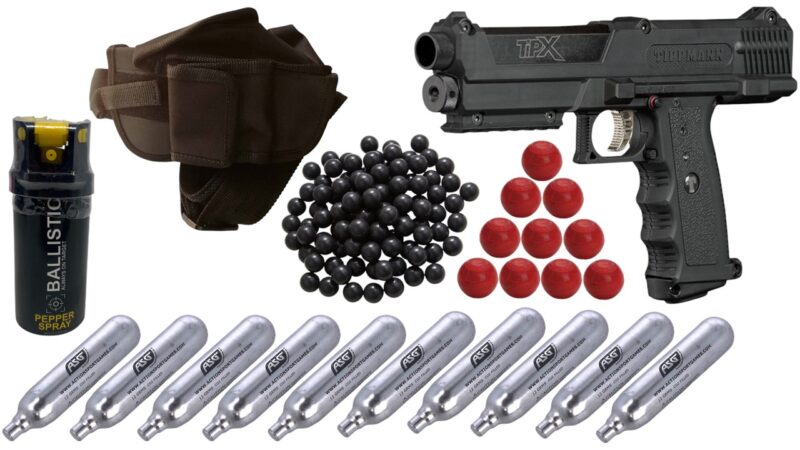 Tippmann Tipx Paintball Pistol Self-Defense Combo