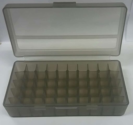 Plastic Ammo Case Medium Grey 50 Piece