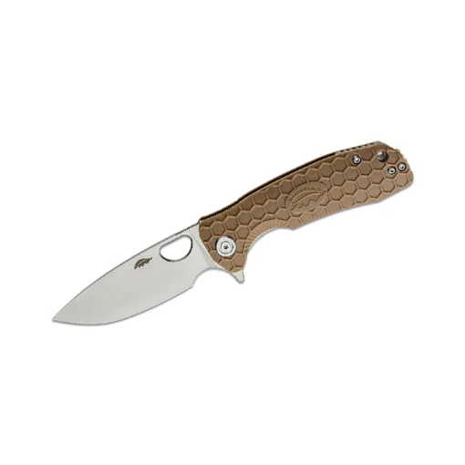 Honey Badger Tan Flipper Knife Medium Hb1012