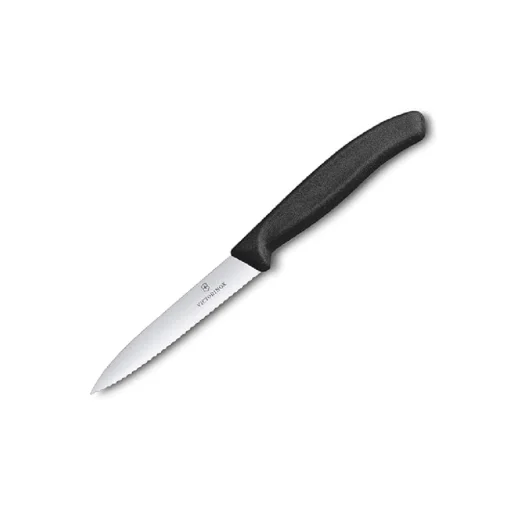 Victorinox Swiss Classic Paring Knife Serrated Black 10cm Knife (V6.7733)