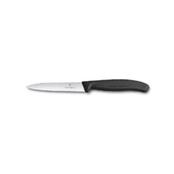Victorinox Swiss Classic Paring Knife Serrated Black 10cm Knife (V6.7733)