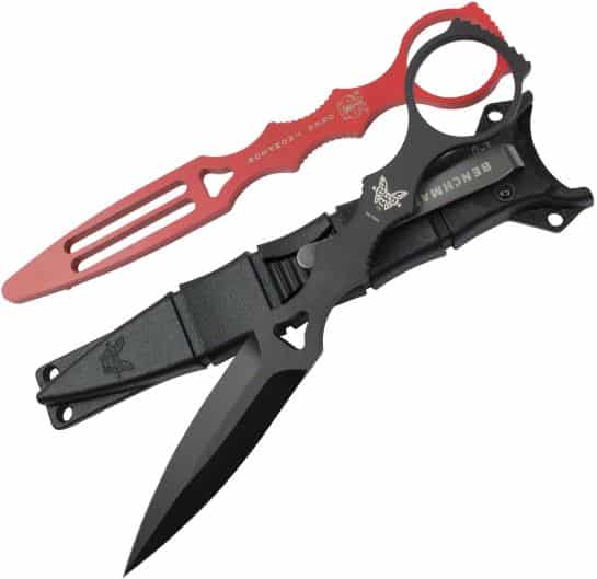 Benchmade 176BK-COMBO SOCP Dagger 3.22″ Black Blade with Trainer 10 benchmade 176bk