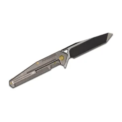 We Knife 610G Grey Handle, Black Blade Knife