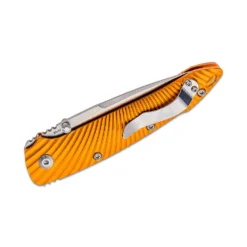 Kizer Cutlery Sliver Folding Knife Stonewahsed Blade, Orange Handles- Ki4419A1