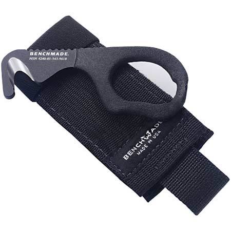 Benchmade 7BLKW 7 Hook Safety Cutter 440C Stainless Steel Black 10 benchmade model 7 safety seatbelt cutter webbing flak kevlar gi military issue mcguire army navy military surplus clothing equipment
