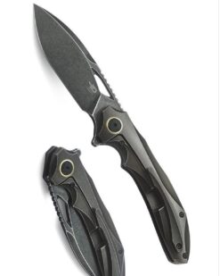 BESTECH Kombou ESKRA Left Handed Knife - Black Ti - T1813L-A