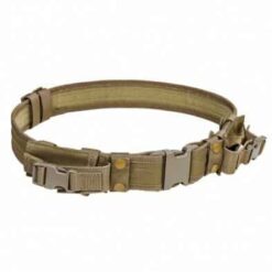 Tactical Belt w/Two Pouches - Tan CVBLT2978T