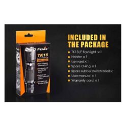 FENIX TK15UE Flashlight – Black
