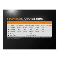 Fenix UC35 V2.0 USB Rechargeable Flashlight