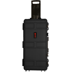 Nuprol Premium Rifle Case Medium Black - Wheeled Tactical Gun Case with Wave Foam Interior NHC-07-BLK