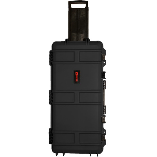 Nuprol Premium Rifle Case Medium Black - Wheeled Tactical Gun Case with Wave Foam Interior NHC-07-BLK