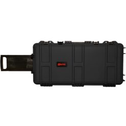 Nuprol Premium Rifle Case Medium Black - Wheeled Tactical Gun Case with Wave Foam Interior NHC-07-BLK