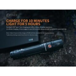 Fenix Flashlight PD36R, 1600 Lumens – Rechargeable