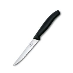 Victorinox Swiss Classic Steak Knife Serrated Pointed Black