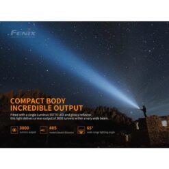 Fenix Flashlight PD40R V2.0 3000 Lumens – Rechargeable