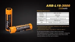 Fenix ARB-L18-3500 3500mAh 18650 Battery