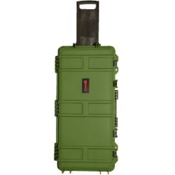 Nuprol Premium Rifle Case Medium Green-Wheeled Tactical Gun Case with Wave Foam NHC-07-GRN