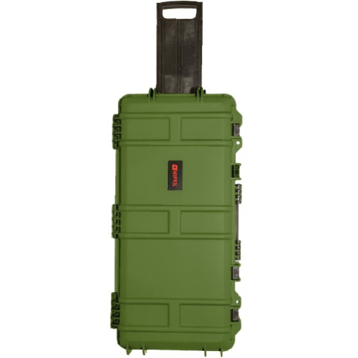 Nuprol Premium Rifle Case Medium Green-Wheeled Tactical Gun Case with Wave Foam NHC-07-GRN