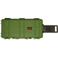 Nuprol Premium Rifle Case Medium Green-Wheeled Tactical Gun Case with Wave Foam NHC-07-GRN