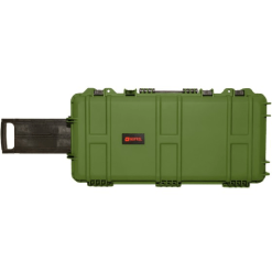 Nuprol Premium Rifle Case Medium Green-Wheeled Tactical Gun Case with Wave Foam NHC-07-GRN