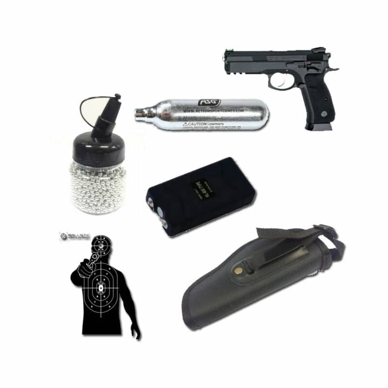 Asg 17526 Cz Sp-01 Shadow 4.5mm With Stun Gun Combo