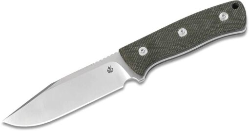 QSP QS134-C Bison Green Micarta Handle Fixed Blade