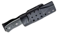 QSP	QS134-b	Bison Denim Jean Micarta Handle Fixed Blade