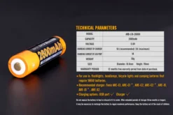 Fenix ARB-L18-2600U 2600mAh 18650 Battery