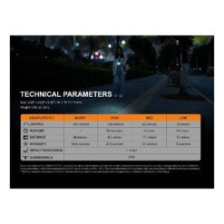 Fenix E05R Flashlight Black – 400 Lumens