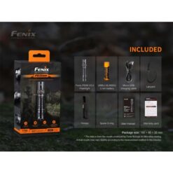 FENIX PD35 V3.0 Flashlight Black – 1700 Lumens