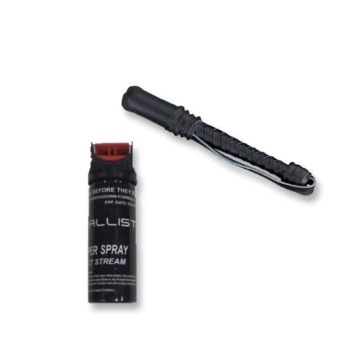 SELF DEFENSE 14OZ LEATHER BILLY  WITH HAND STRAP COMBO