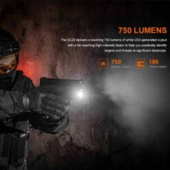 Fenix Tactical Pistol Flashlight with Red Laser – GL22