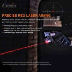 Fenix Tactical Pistol Flashlight with Red Laser – GL22