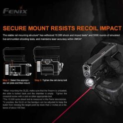 Fenix Tactical Pistol Flashlight with Red Laser – GL22