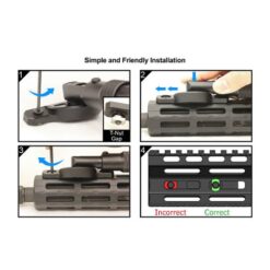 UTG Recon Flex M-LOK Bipod 8.0″-11.8″ – TL-BPDM02