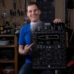 Knafs Blackout Knife Poster — Guide to Knives 18×24″