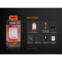 Fenix Lantern CL26R Black 400 Lumens – Rechargeable