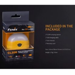 Fenix Lantern CL20R Blue – Rechargeable