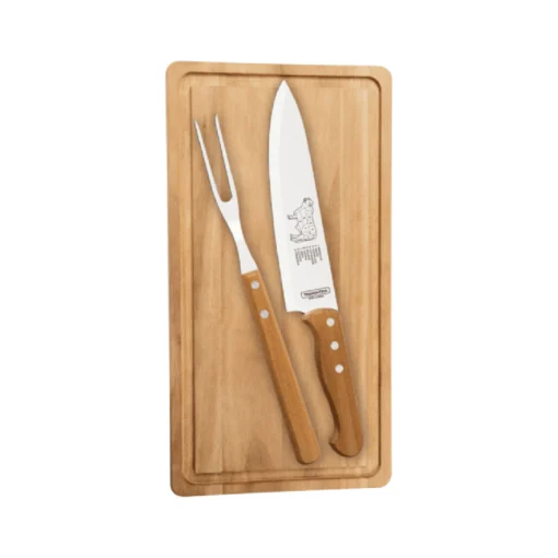 TRAMONTINA	BRAAI SET 3PC WITH BOARD - 22399/076 (BLISTER PACKAGING)