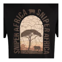 Sniper Africa Sunset T‑Shirt Black – 2XL