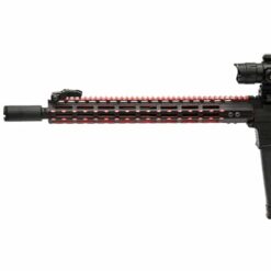 UTG PRO AR15 15″ Super Slim Free Float M-lok Compatible Rail-black/red Finish – MTU019SSMR2
