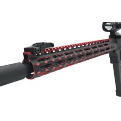 UTG PRO AR15 15″ Super Slim Free Float M-lok Compatible Rail-black/red Finish – MTU019SSMR2