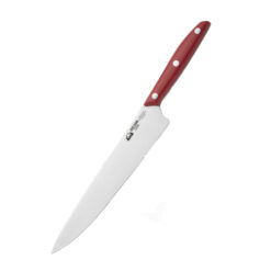 DUE CIGNI 12PCE KITCHEN KNIFE SET RED WITH WENGE WOODEN BLOCK – 2C324