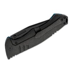 BESTECH Black and Blue Keen II Damascus Folding Knife – BT2301D