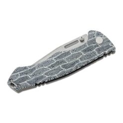 BESTECH Keen II Black and White Damascus Folding Knife – BT2301C