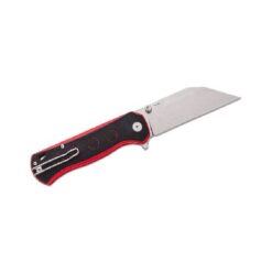 QSP QS149-A1 Swordfish Button Lock 14C28N Stonewashed Black/Red G10