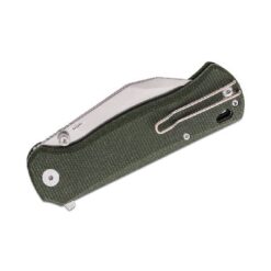 QSP QS149-B1 Swordfish Button Lock 14C28N Stonewashed Green Micarta