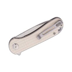 Civivi-Elementum-Frag Patterned Ivory G10 Handle-C907A-3