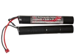 ASG Battery 9.6V 2200mAh NiMH T-Plug Connector – 19622