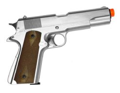 HFC 1911A1 Green Gas Airsoft Pistol – Silver HG121S